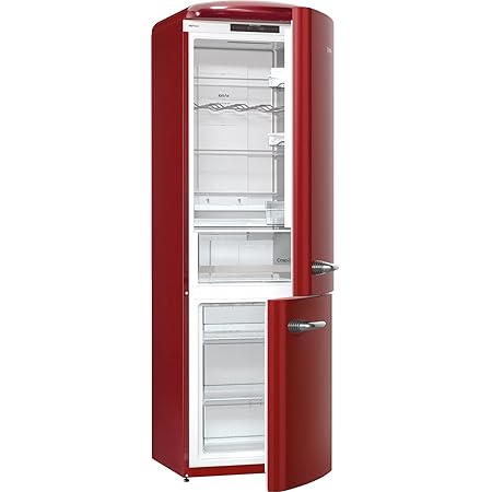 Gorenje Onrk 193 R L Fridge Freezer A Height 194 Cm Fridge Capacity 222 L Freezer Capacity 80 L Burgundy Nofrost Zero Zone Drawer 0 Degrees Vintage Car Retro Collection Amazon De Large Appliances