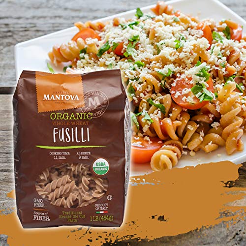 Mantova Organic Whole Wheat Italian Pasta Spirali, 1 lb (pack of 4) the finest of Italian pasta is made from durum wheat that has become synonymous with flavor, quality, goodness, nutritional value. - Thumbnail 2