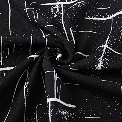 Image of YATHON Women's Vintage Ruffle Sleeve Floral A Line Cocktail Party Dresses