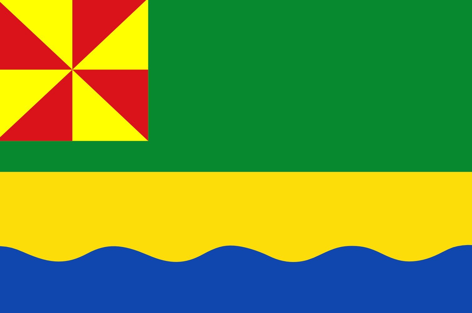 Oudega Súdwest-Fryslân vlag grand format drapeau de pavillon extérieur