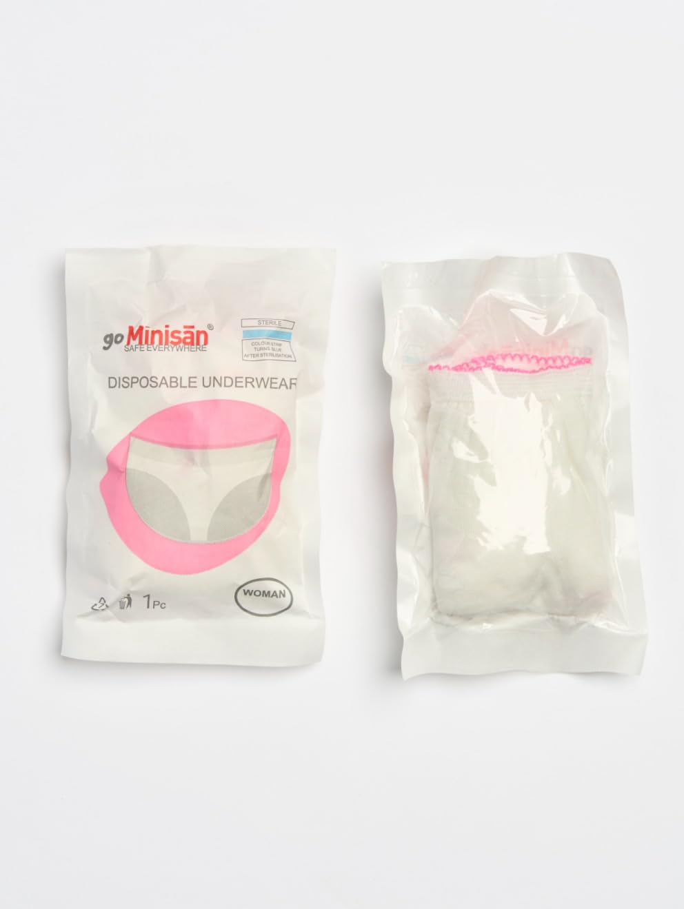 Slip Donna, 10 Mutande confezionate singolarmente, 100% Cotone, monouso, USA e Getta, per Ospedale, maternità, Post Parto, Mutandine Gestante