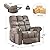 ANJ Oversized Rocker Recliner Chair with Massage and Heat, Manual Overstuffed Swivel Recliners for Big Man, Large Glider Rocking Reclining Chairs for Living Room by ANJ