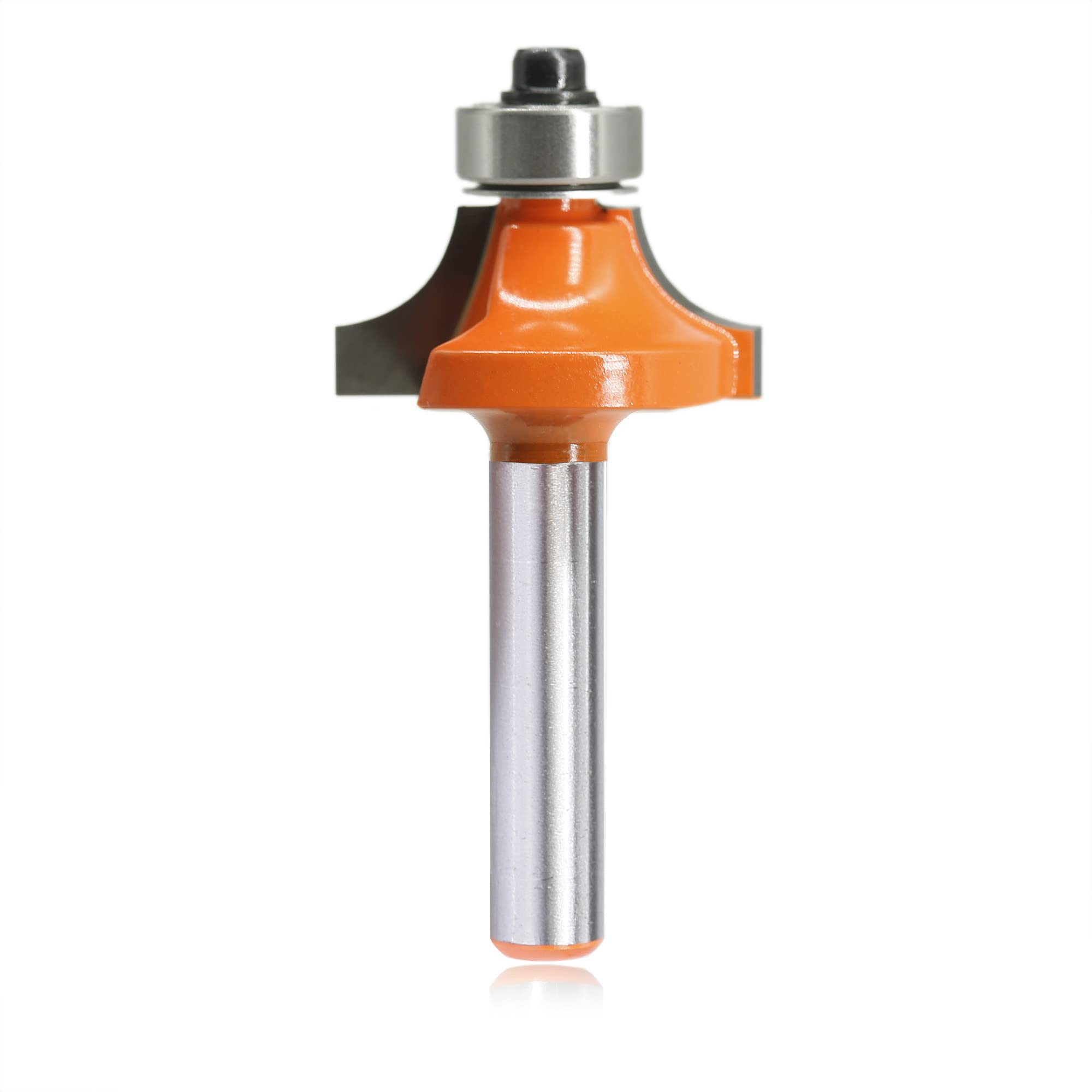 Fraise arrondie de 8 mm, fraise ronde standard rayon 8 mm, fraise arrondie avec roulement à billes, fraise arrondie pour fraise à bord/table de fraisage (tige Ø 8 mm, R8)
