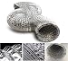 Hon&Guan Manguera Flexible de Ventilación de Aluminio Tubo Salida Aire para Baño,...