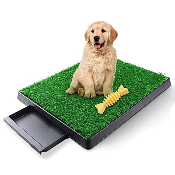 SRIPET Dog Grass Pad Artificial Grass Mats Washable Grass Pee Pads for