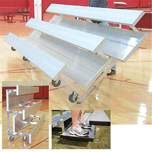 3 Row Preferred Tip-N-Roll Bleacher, 15-Feet