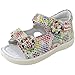 Produktbild Naturino Falcotto 1625 Piton Flowers 181-0011500676-03 Kleine Mädchen Sandale, Weiß/Mehrfarbig (Multicolor), Gr. 21
