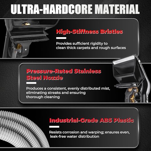 Image of OEM Standard Upholstery Tool Attachment, Better Extractor Hose Kit Compatible with Mighty Pro|Mighty Pro X3|Wide Track Carpet Cleaning Machines, Shop Vac Extractor Kit for Carpet & Upholstery Cleaning