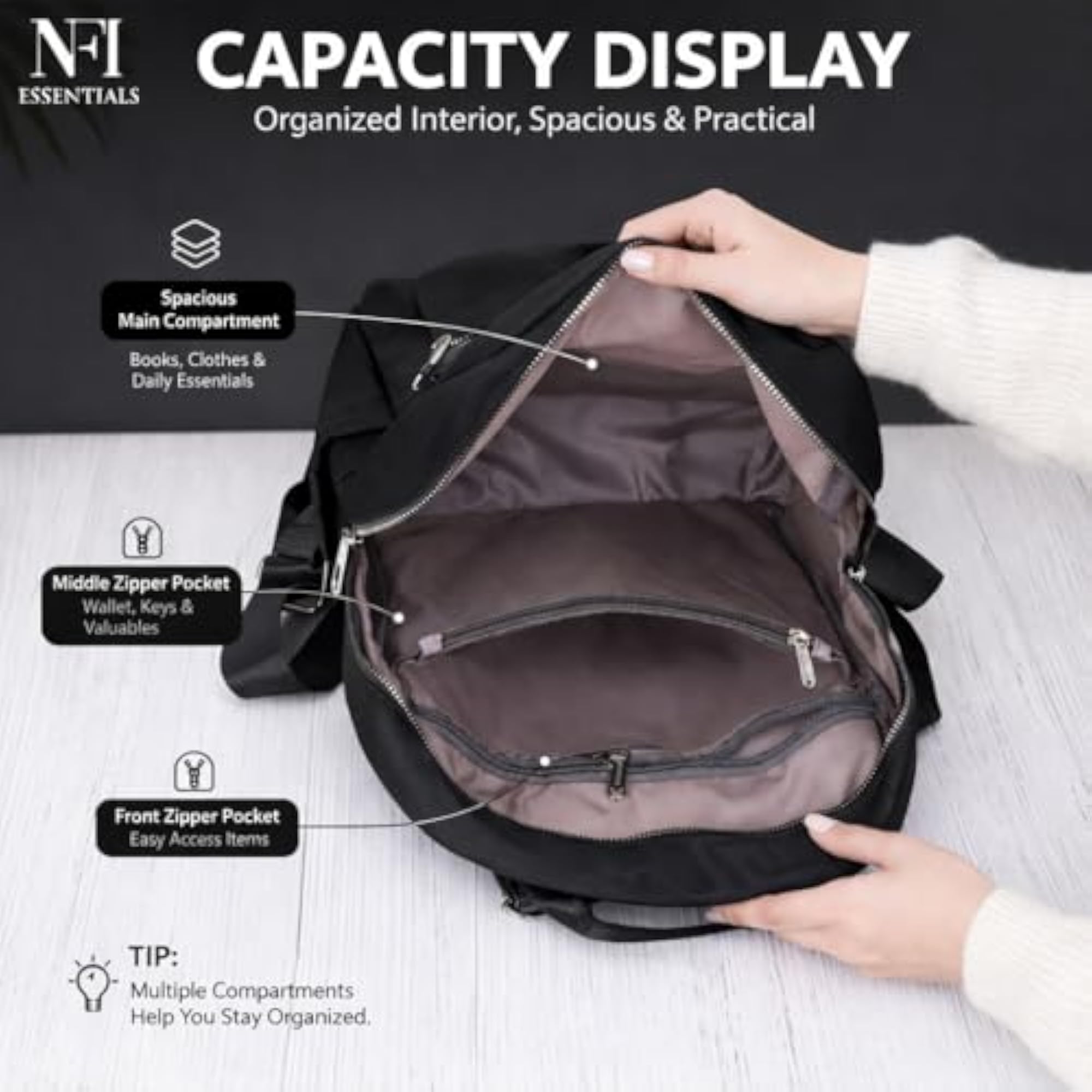 Women's Lightweight Mini Backpack for Casual Travel
