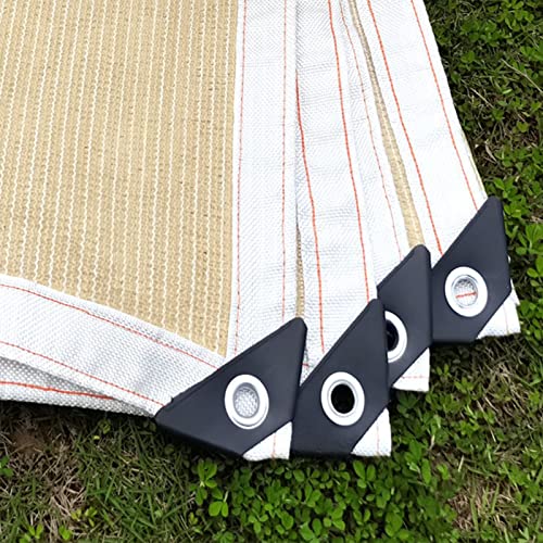 Aglzwy Garden Shade Cloth Reinforced Corner Guards Shade Net Easy To Install Sun Shade Sail, Customizable Due To Garden, Parking Lot (Color : Beige, Size : 5X2M) #TOP2
