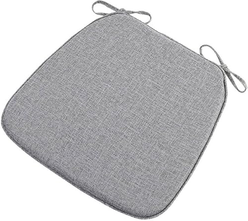 Cojín para Silla/Asiento de 43 x 40 cm o 38 cm, de Espuma viscoelástica, Antideslizante, Lavable y Suave, para Comedor, Cocina y Patio (2 Unidades, 40 x 38 cm, 4 Unidades)