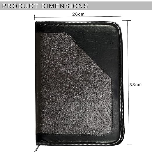 Image of PU Leather Multipurpose File Sleeve to Store A4 Professional Files and Folders, Certificate, Legal Size Documents Holder and for Men and Women (Multicolor) (18 Sleeve-2PCS)