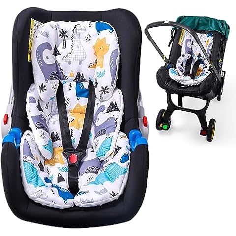 THE KENKYO Infant Car Seat Insert, 2-in-1 Reversible Baby Car Seat Cushion, Carseat Head & Body Support for Newborn, Soft Stroller Cushion Insert for Bouncer, Swing, Baby Registry Seach Cover