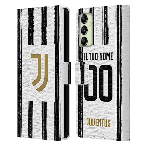 Coque Samsung Galaxy A14 5G Juventus personnalisable en cuir avec portefeuille intégré