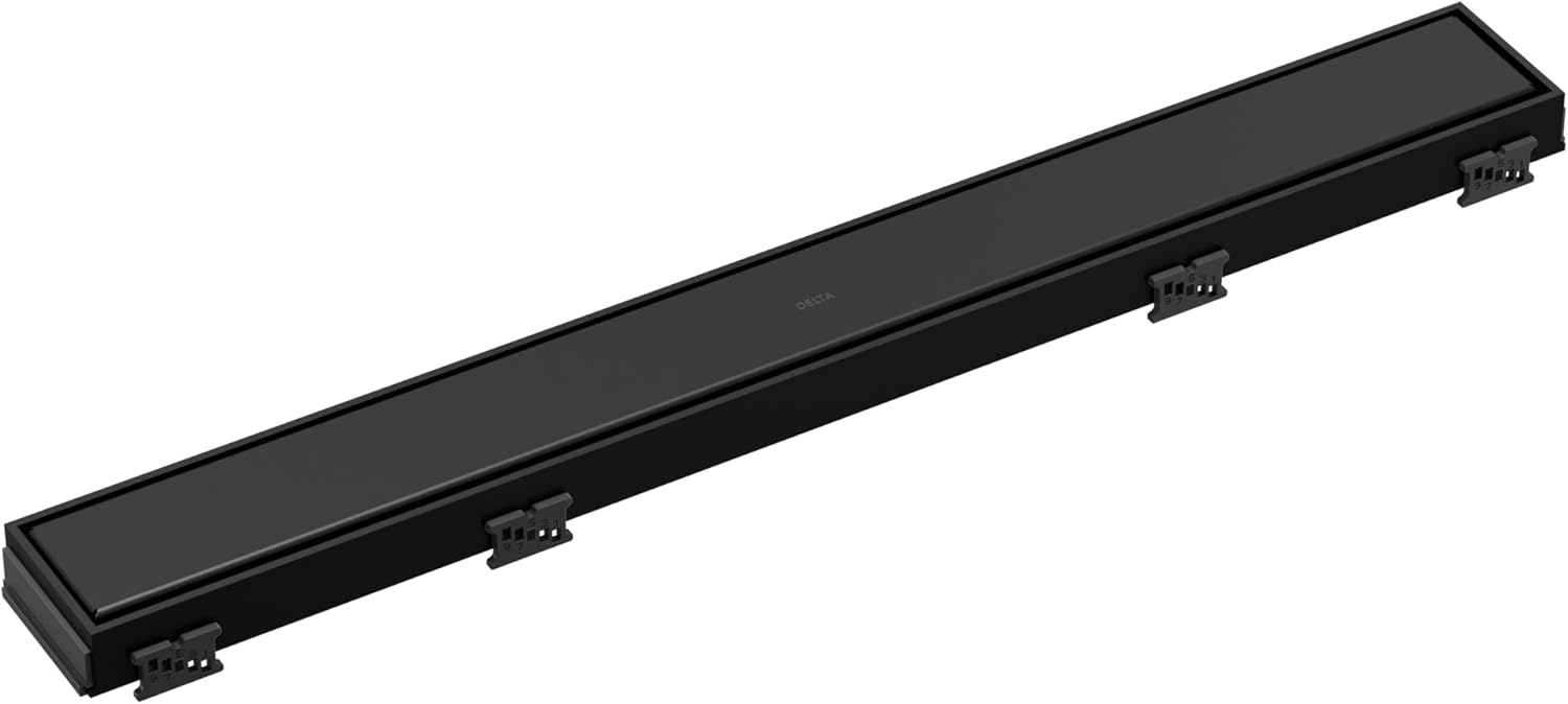 Delta Faucet 24" Reversible Linear Shower Drain Trim in Matte Black