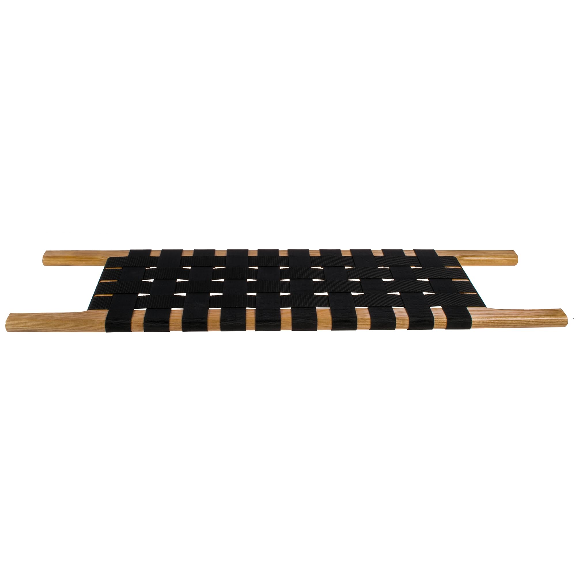 Siège de canoë en bois de frêne avant/centre/arrière - Siège en sangle avec tressage de ceinture pour canoë Canoe - Siège en sangle tressée (frêne, 66 x 26 cm)