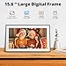 Dragon Touch 15.6 Inch Large Digital Picture Frame - WiFi Digital Photo Frame with 32GB Storage, FHD 1080P Touch Screen, Auto-Rotate, Share Photos/Videos Instantly via Free App Best Gifts for Mom