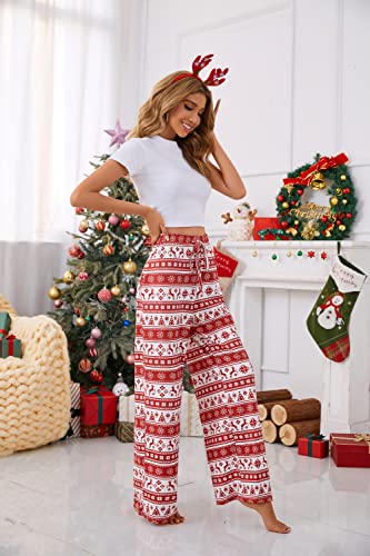 Image of X-Image Women Comfy Casual Pajama Pants with Pockets & Drawstring