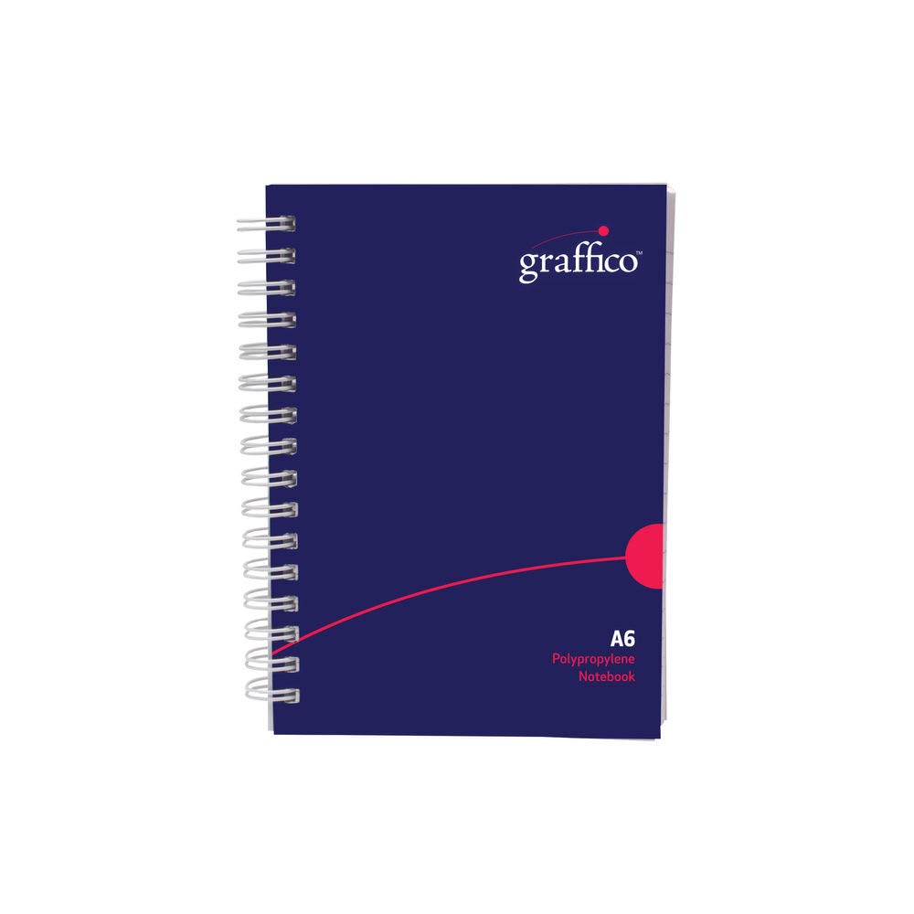 GRAFFICO A6 Twin Wire Board Cover Notebook of 160 Pages (Pack of 1)