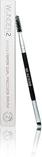 WUNDER2 WUNDERBROW Makeup Brow Brush Professional Angled Tip Eyebrow Brush and Spoolie Brush For Eyebrow Gel Brow Tint