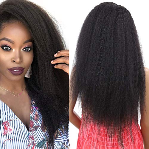Perruques tressées sur le devant anti-chaleur pour dissimuler la perte de cheveux femme