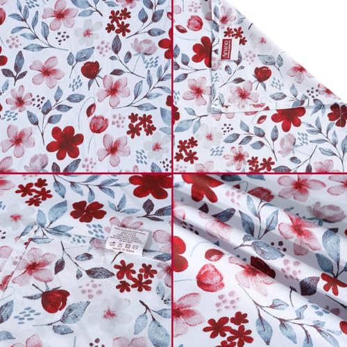 Image of Arvind Bedsheet Set - 100% Cotton Bedsheet for Double Bed (1 Queen Size Bedsheet with 2 Pillow Covers) Soft Breathable, 144 Thread Count - Slumber -Shade 7 (21029-A)
