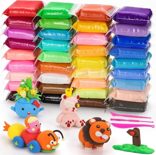 Air Dry Clay Pack of 36 – Soft, Lightweight, Non-Toxic Modeling Clay for Kids & Adults – Easy to Mold & Shape, Perfect for Arts, Crafts, Sculpting & DIY Projects Air Dry Clay Pack of 36 – Soft, Lightweight, Non-Toxic Modeling Clay for Kids & Adults – Easy to Mold & Shape, Perfect for Arts, Crafts, Sculpting & DIY Projects