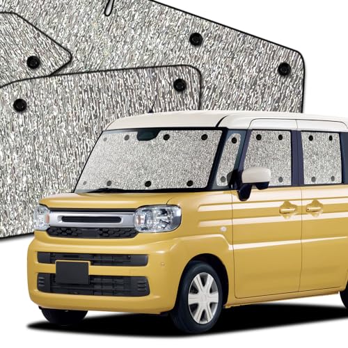 フルセット日本製 対応 『03s-g027-sa』 新型 スペーシア MK54S 型 MK94S 型 車用 カーテン 一位獲得 遮光防水 シームレス サンシェード フルセット 車内で仮眠 紫外線 日除け 盗難防止 内装ドレスアップやカスタムパーツに カーフ