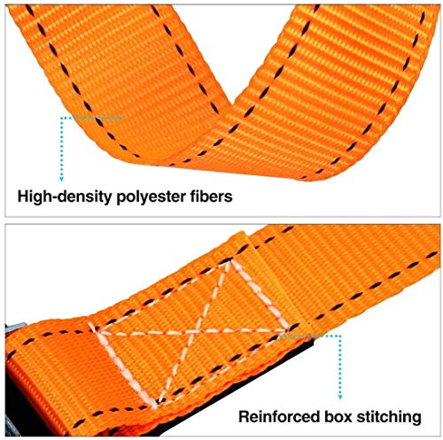 Image of Toriox Portable Ratchet Strap Bike Tension Rope Luggage Transport Lashing Tow Truck Car Cargo Motorcycle Tie Down Belt Strong 500 Kg Load Cap / 1500 Kg Break Strength Capacity (Multi Color)