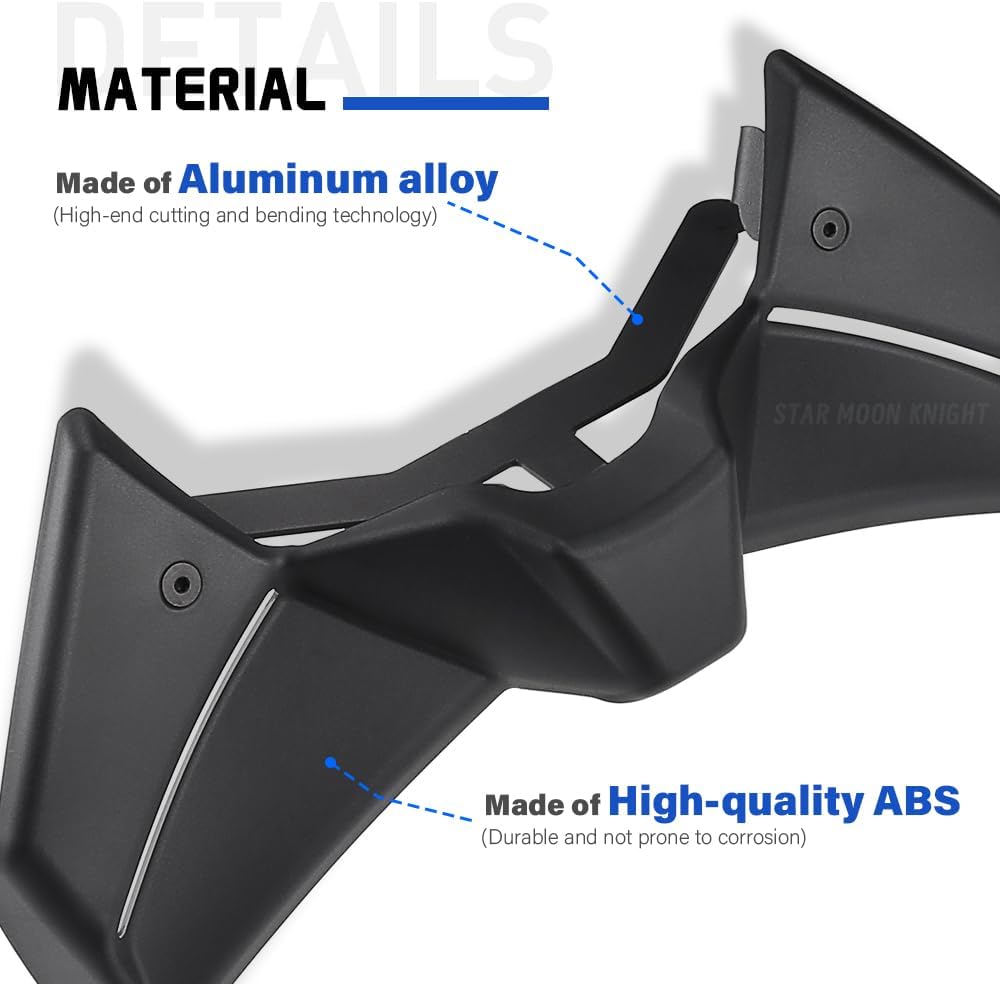 For Yamaha MT09 MT-09 SP Frontal Spoilers MT-09 Y-AMT 2025 Accessories Alerones Front Naked Fairing (Black)