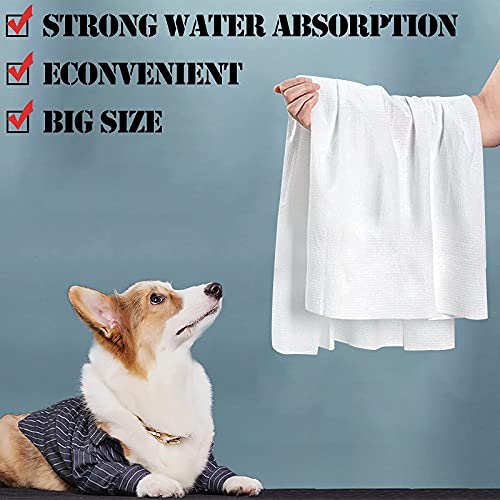 Mtsce Pet Disposable Towel Bath Set, 7Pc Plant Fiber Quick Drying Pet Towel Bath Brush Toothbrush For Dog Cat Bath #TOP3