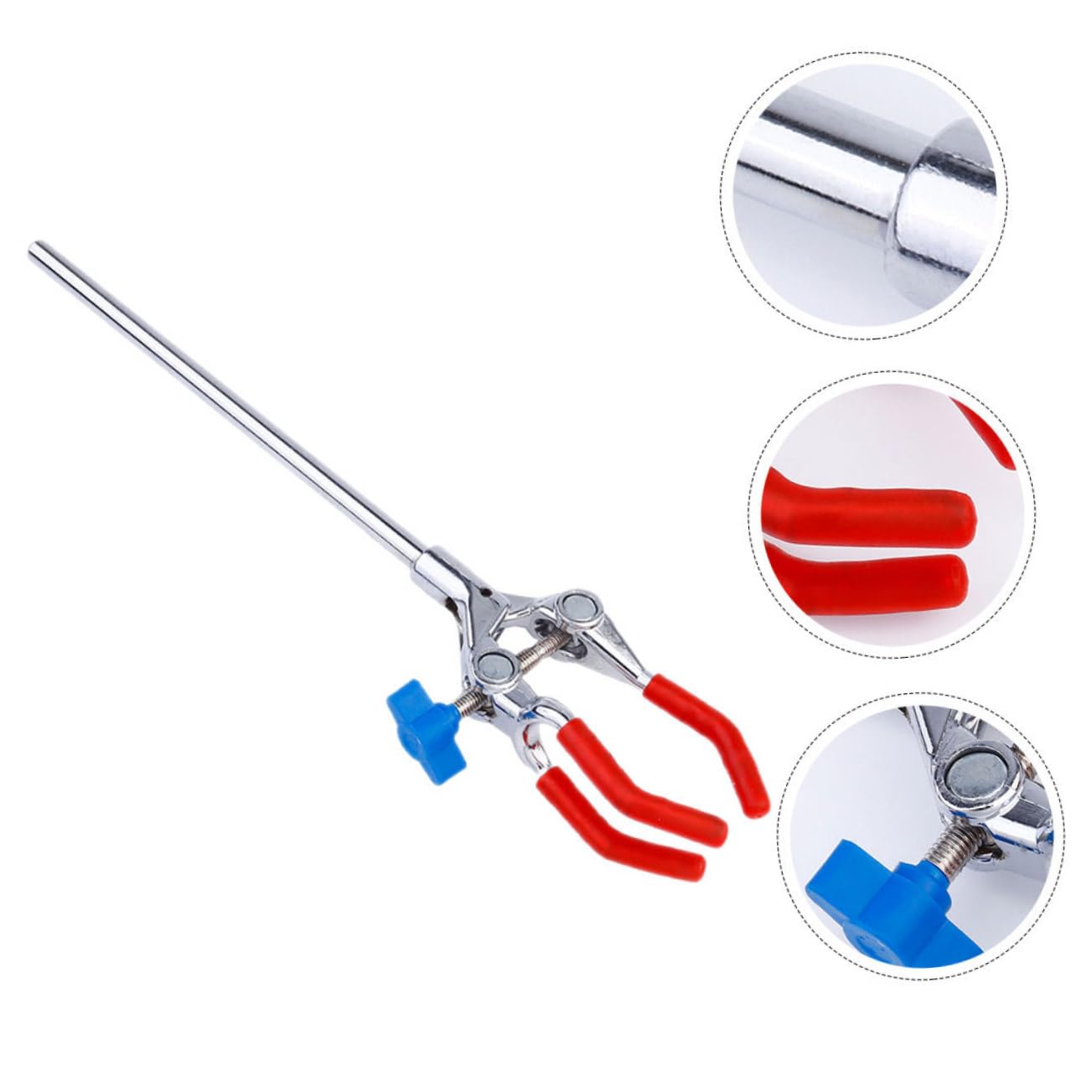 OUNONA 8piezas Abrazadera De Garras Ajustable Para Laboratorio Soporte De Frascos De Acero Inoxidable De Herramienta Práctica Para Experimentos Científicos