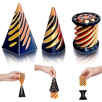 Lot De 3 Jouets Sensoriels En Spirale Imprimés 3D – Couleurs Pastel, Anti-stress, Pour Bureau Ou Maison, Dès 3 Ans