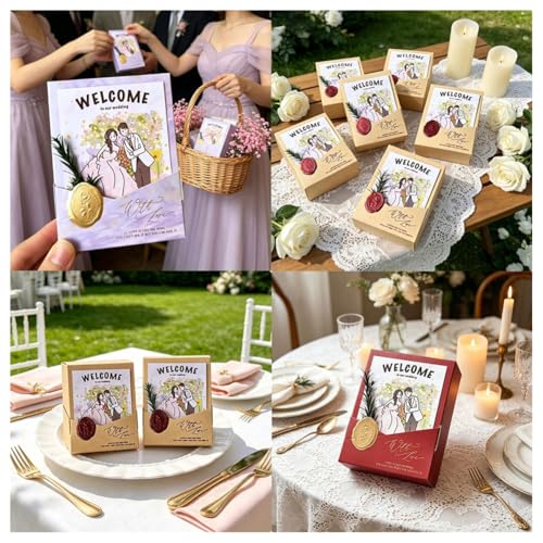 Boîtes cadeaux de mariage pour table de réception romantique style rétro chic