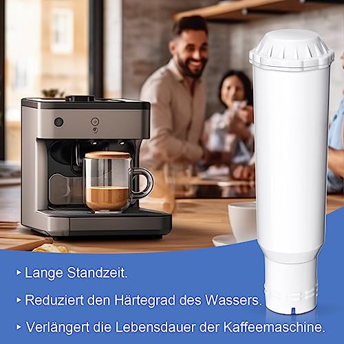 Image of Filswa Water Filter Cartridge for Coffee Machines, Replacement for Melitta Filter Cartridge, Pro Aqua, Nivona Water Filter, Krups F088 Filter Cartridge, Compatible with Krups, Jura, Caffeo Solo (Pack