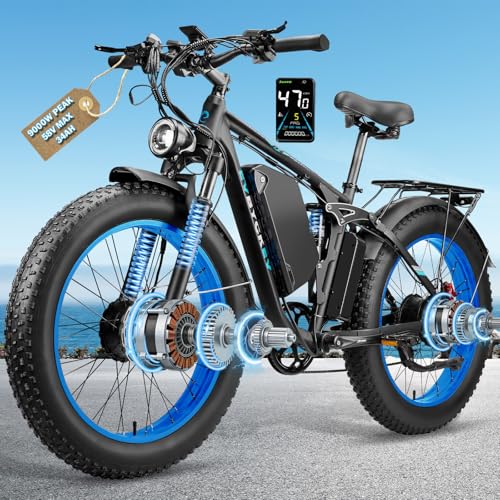 9000W Dual Motor Full Suspension Ebike