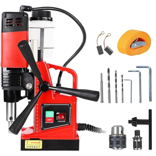 Garvee Perceuse magnétique portable 1300W pour accessoires de soudage automobiles – 40mm, 810 tr/min, force 2922lbf, double voie, idéale métal, bois,...