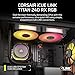 CORSAIR iCUE Link Titan 240 RX RGB Liquid CPU Cooler – 240mm AIO – Low-Noise – FlowDrive Cooling Engine – Intel LGA 1851/1700, AMD AM5/AM4 – 2X RX120 RGB Fans – iCUE Link System Hub Included – Black