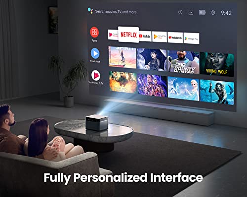 Dangbei Mars Pro 4K Projector, 3200 Ansi Lumens Dlp Projector With Android 4Gb+128G, 2 * 10W Hifi Speakers, Auto Keystone Auto Focus Hdr10 Home Theater #TOP5