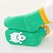Children Autumn And Winter New Pattern Fashion Cute Cartoon Comfortable Thickened Thermal Socks Gold Shoes for Girls (Green, 0-1 Year)