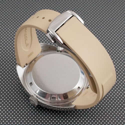 Image of StrapHabit Quick Release Deployant Rubber Watch Strap For Large and Small Wrists - Women and Men - Band FKM Deployment 19mm, 20mm, 21mm, 22mm