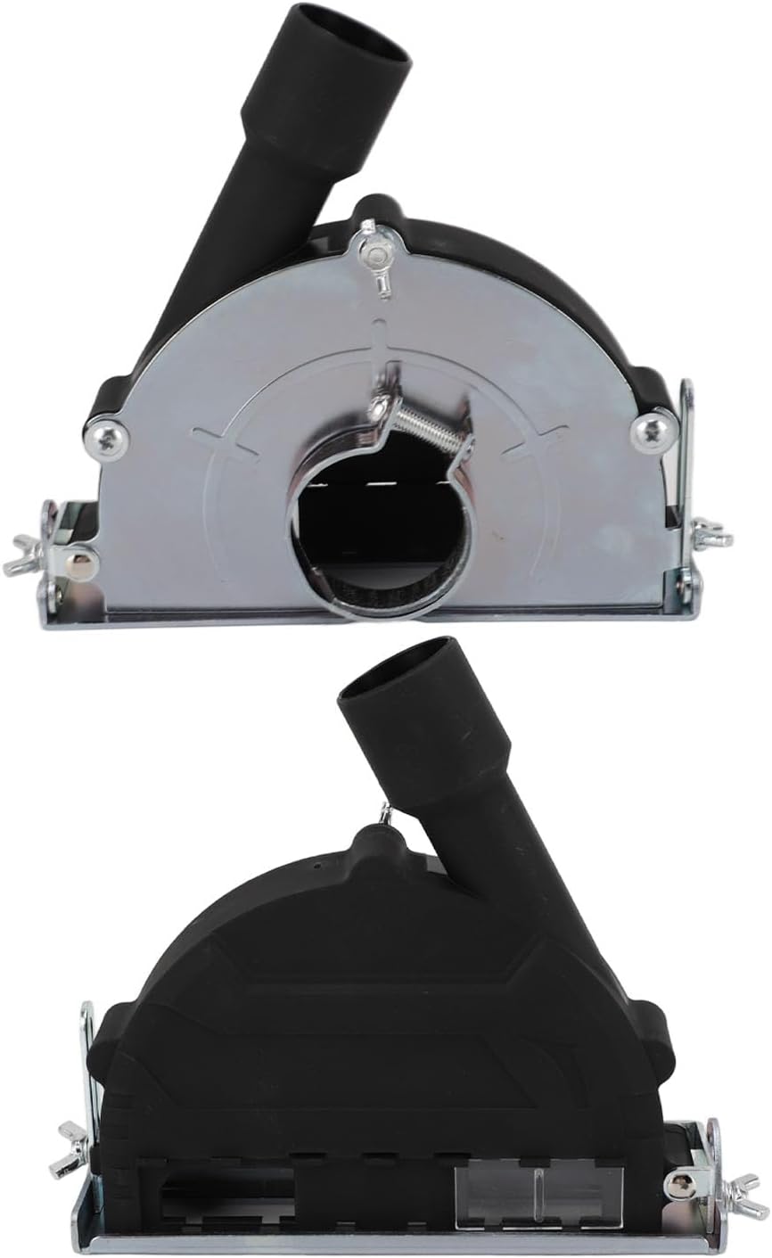 Angle Grinder Dust Collector Attachment for 100mm to 135mm Angle Grinders Dust Cover Guard for Metal Woodworking Tools Easy Install Adjustable Stable Dust Collection