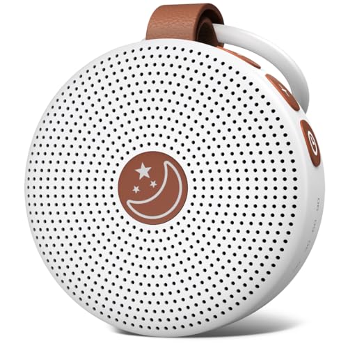 Battery Sound Machine Mini White Noise Machine Baby Shushing Portable Brown Noise Machine 30 Soothing Sounds for Kids Adults Dogs Auto-Off Timer 32 Volume Levels Sleep Machine for Home Office Privacy