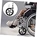 NOLITOY Wheelchair Replacement Wheel Drive Walker Wheels Replacement Front Fork Bearings Soft Skateboard Black