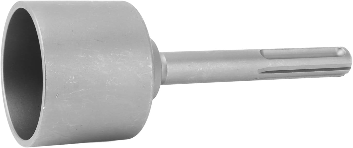 Yosoo Health Gear T Post Driver SDS 5 Pits Shank, Solid Steel T Post Driver Attachment Fence Post Driver Hand Post Pounder Hammer Drill Attachment 20cm/8in Length Driving T Posts into