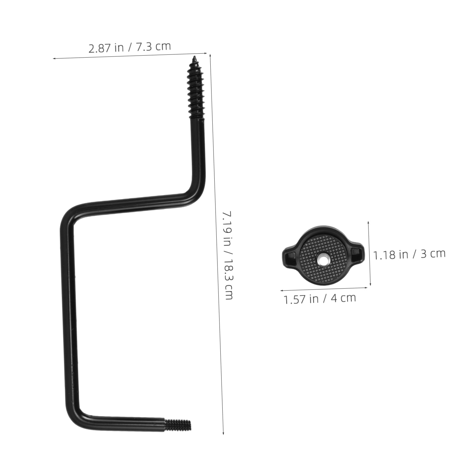 Abaodam Versatile Iron Bracket Hook for Outdoor Use for Hunting Camping Photography Easy Installation Adjustment for Lights Speakers