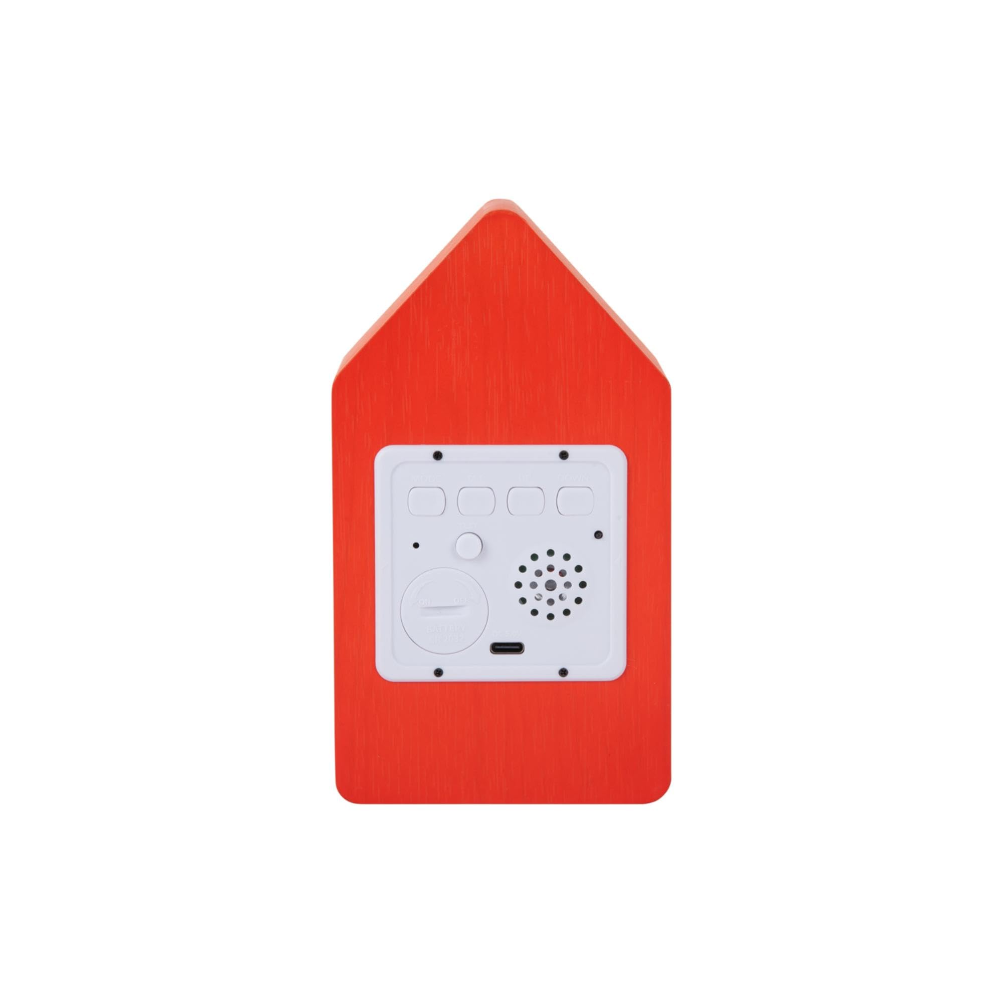 Karlsson Wecker Cuckoo Led - Orange - 9x9x15.8cm