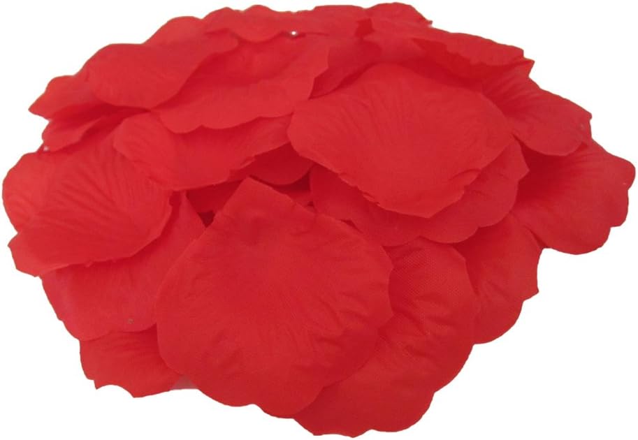 JUYO VONSAN® Artificial Rose Petals Wedding Flowers Favors 500PCS (Red)