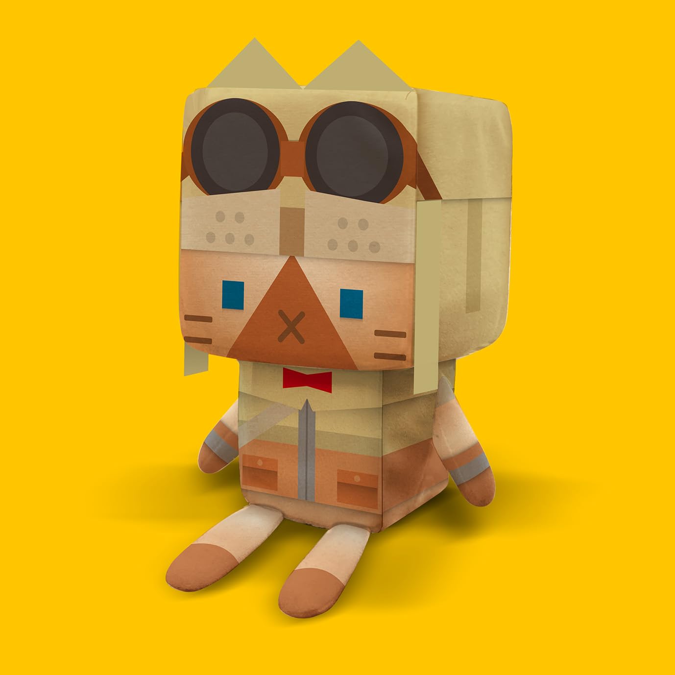 【新品・未開封】モンスターハンターぬいぐるみオトモアイル―（レザーネコシリーズ） イーカプコン |VOXENATION ぬいぐるみ CAPCOM40th