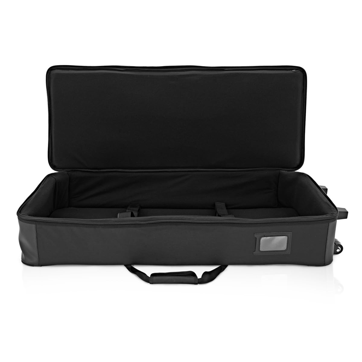 Estuche de Teclado 61 Teclas con Ruedas de Gear4music | Ruedas para un Transporte Fácil, Acolchado Reforzado 20mm, Tres Grandes Bolsillos de Accesorios